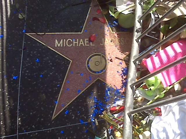Michael Jackson's star on the Hollywood Walk of Fame, 2009